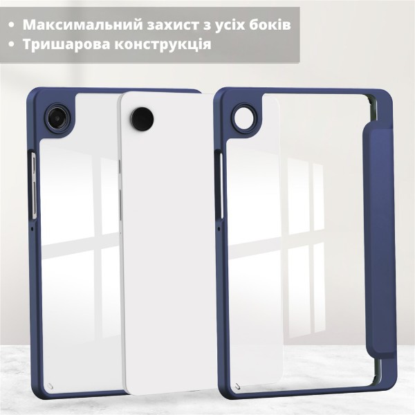 Фото - Чехол для планшета BeCover Soft Edge TPU с креплением for Samsung Galaxy Tab A11 SM-X133/X135 8.7" Deep Blue (715558)
